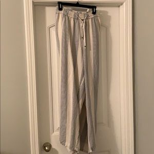 Striped Linen Pants by Lane Bryant